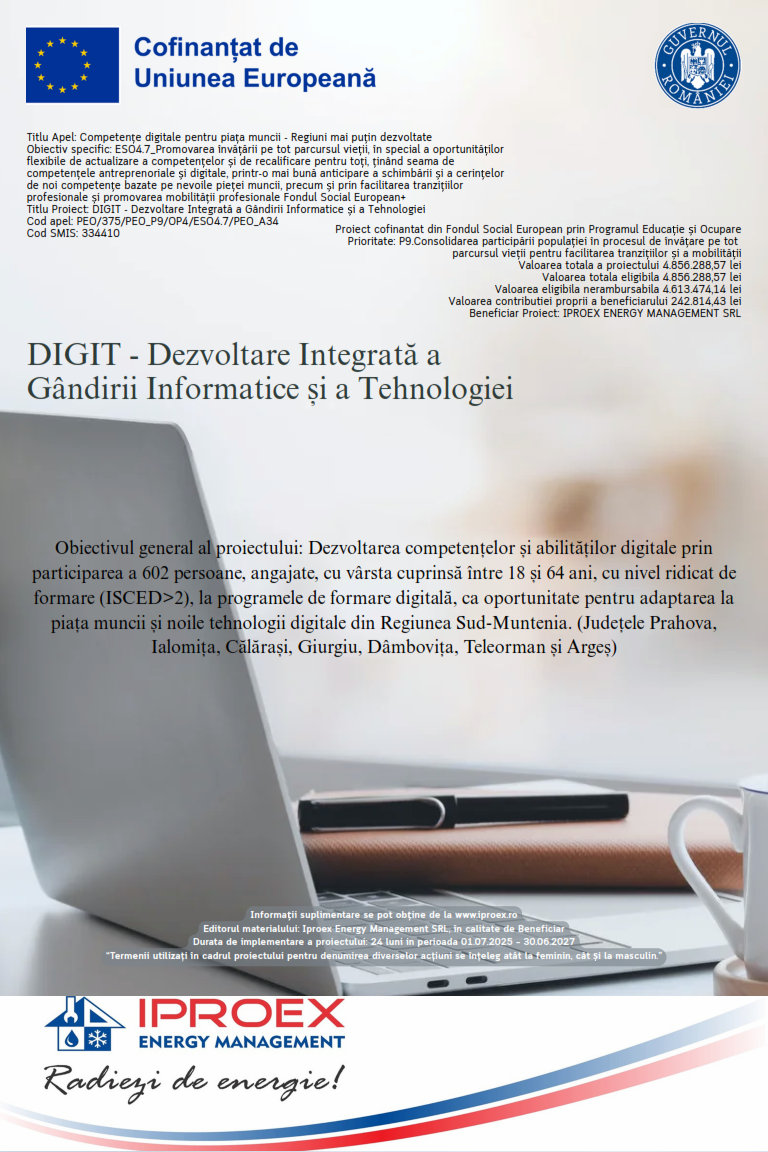 DIGIT - Dezvoltare Integrata a Gandirii Informatice si a Tehnologiei